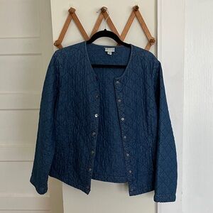 Blue Quilted Jacket